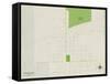 Political Map of Stanley, ND-null-Framed Stretched Canvas