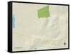 Political Map of Stateburg, SC-null-Framed Stretched Canvas