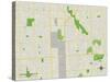 Political Map of Sterling Heights, MI-null-Stretched Canvas