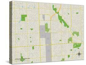 Political Map of Sterling Heights, MI-null-Stretched Canvas