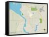 Political Map of Stevens Point, WI-null-Framed Stretched Canvas