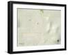 Political Map of Stilwell, OK-null-Framed Art Print