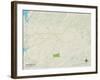 Political Map of Stokesdale, NC-null-Framed Art Print