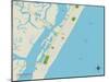 Political Map of Stone Harbor, NJ-null-Mounted Art Print