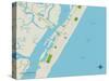 Political Map of Stone Harbor, NJ-null-Stretched Canvas