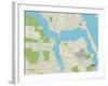 Political Map of Stuart, FL-null-Framed Art Print