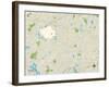 Political Map of Sudbury, MA-null-Framed Art Print