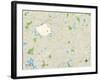 Political Map of Sudbury, MA-null-Framed Art Print