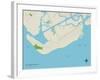 Political Map of Sullivans Island, SC-null-Framed Art Print