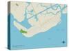 Political Map of Sullivans Island, SC-null-Stretched Canvas