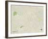 Political Map of Summerville, SC-null-Framed Art Print