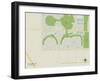 Political Map of Sun Lakes, AZ-null-Framed Art Print