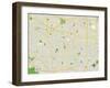 Political Map of Sunnyvale, CA-null-Framed Art Print