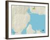 Political Map of Suquamish, WA-null-Framed Art Print