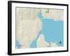 Political Map of Suquamish, WA-null-Framed Art Print