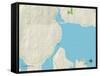 Political Map of Suquamish, WA-null-Framed Stretched Canvas