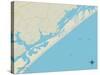 Political Map of Surf City, NC-null-Stretched Canvas