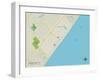Political Map of Surfside Beach, SC-null-Framed Art Print