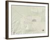 Political Map of Taft, CA-null-Framed Art Print