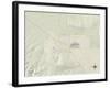 Political Map of Taft, CA-null-Framed Art Print