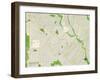 Political Map of Takoma Park, MD-null-Framed Art Print