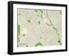 Political Map of Takoma Park, MD-null-Framed Art Print