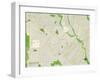 Political Map of Takoma Park, MD-null-Framed Art Print