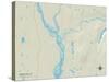 Political Map of Talkeetna, AK-null-Stretched Canvas