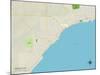 Political Map of Tawas City, MI-null-Mounted Art Print