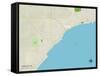 Political Map of Tawas City, MI-null-Framed Stretched Canvas