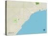 Political Map of Tawas City, MI-null-Stretched Canvas