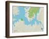 Political Map of Tega Cay, SC-null-Framed Art Print