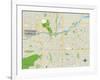 Political Map of Tempe, AZ-null-Framed Art Print