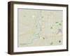 Political Map of Terre Haute, IN-null-Framed Art Print