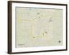 Political Map of Texarkana, TX-null-Framed Art Print