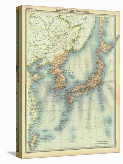 Political map of the Japanese Empire, early 20th century-Unknown-Stretched Canvas