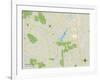 Political Map of The Woodlands, TX-null-Framed Art Print