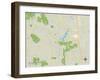 Political Map of The Woodlands, TX-null-Framed Art Print