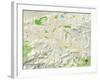 Political Map of Thousand Oaks, CA-null-Framed Art Print