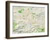 Political Map of Thousand Oaks, CA-null-Framed Art Print