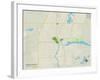 Political Map of Three Rivers, MI-null-Framed Art Print