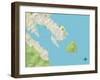 Political Map of Tiburon, CA-null-Framed Art Print