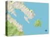 Political Map of Tiburon, CA-null-Stretched Canvas