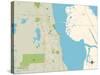 Political Map of Titusville, FL-null-Stretched Canvas