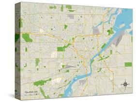Political Map of Toledo, OH-null-Stretched Canvas