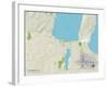 Political Map of Traverse City, MI-null-Framed Art Print