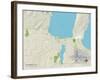 Political Map of Traverse City, MI-null-Framed Art Print