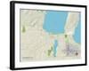 Political Map of Traverse City, MI-null-Framed Art Print