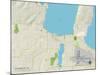 Political Map of Traverse City, MI-null-Mounted Art Print