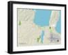 Political Map of Traverse City, MI-null-Framed Art Print